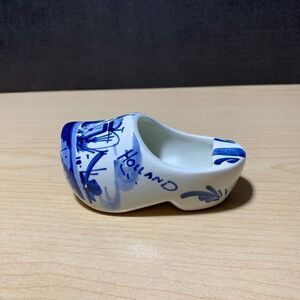 ‎VTG Delft Blue Ashtray Dutch Shoe